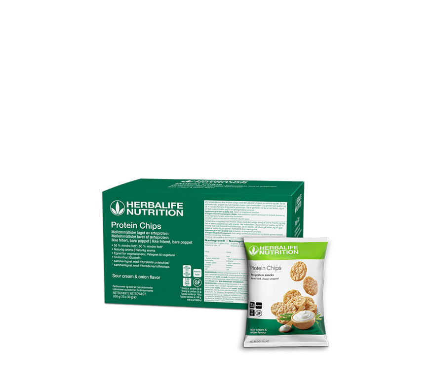 Sour Cream och Onion Protein Chips (10 påsar)